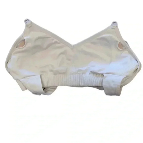 💥HOST PICK 💥 Nursing Sports Bra White Adjustable Straps Size Medium - Picture 5 of 8